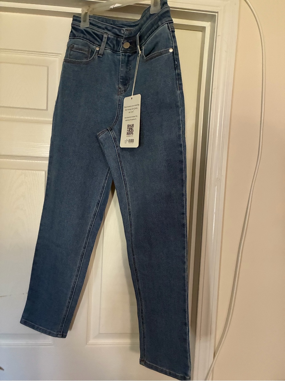 1822 Denim High-Rise Dark Blue Mom Jeans